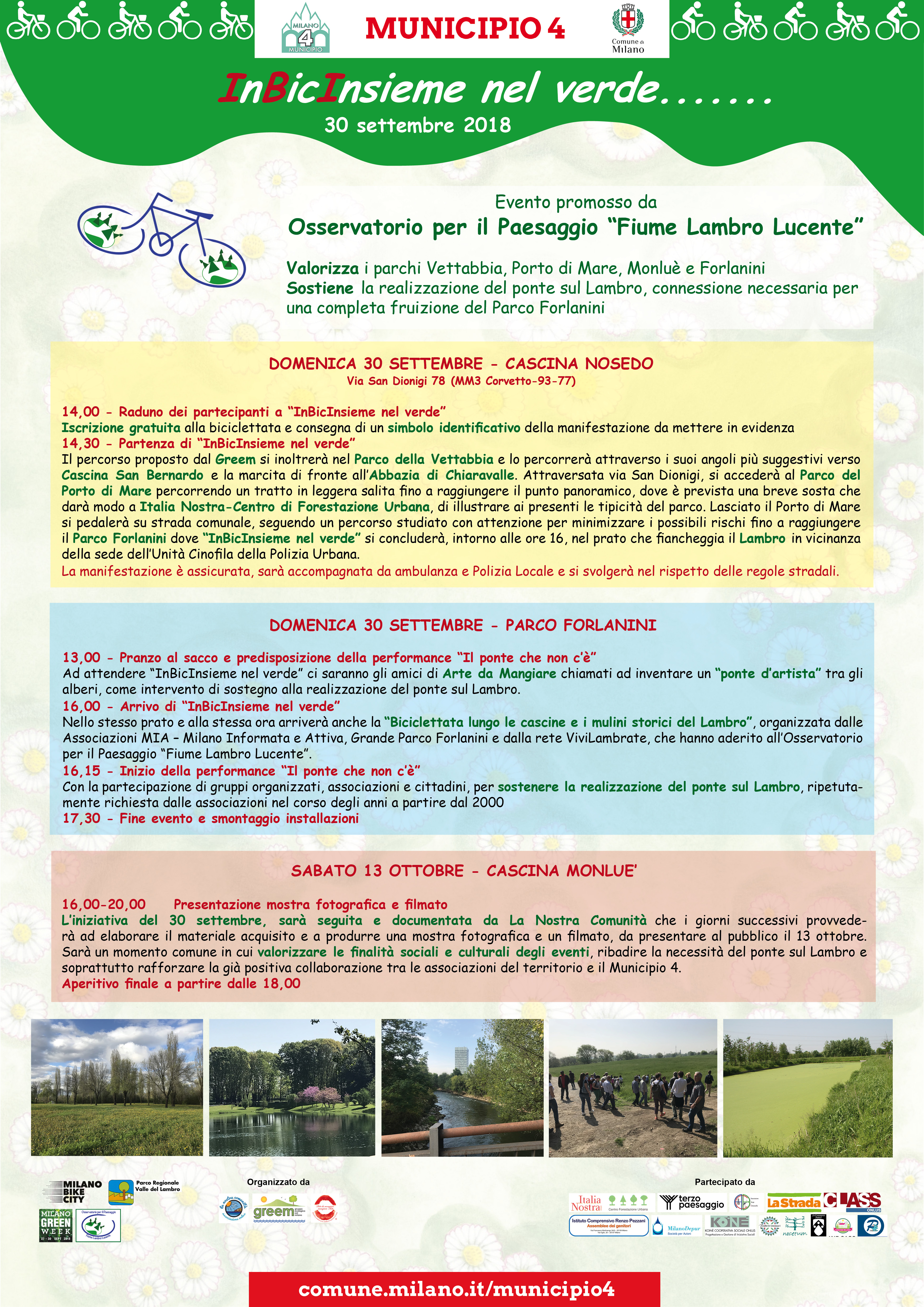 INBICINSIEME nel verde… verso il ponte che non c’è