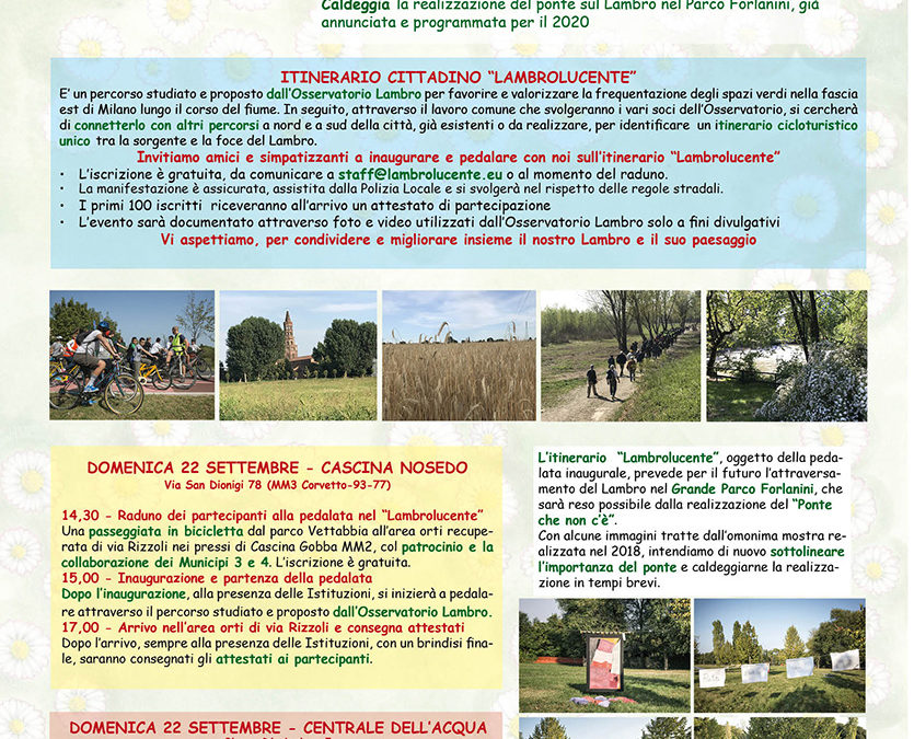Pedalata nel Lambro Lucente