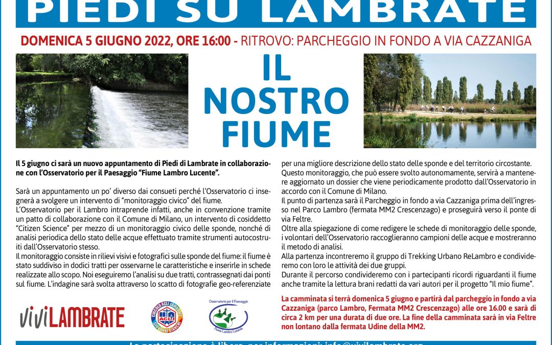Piedi sul Lambro – Il nostro fiume