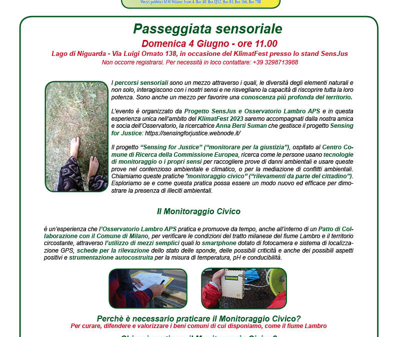 Passeggiata sensoriale